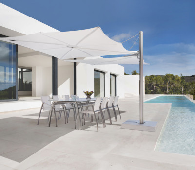 Cantilever umbrella Duo Spectra Natural HR